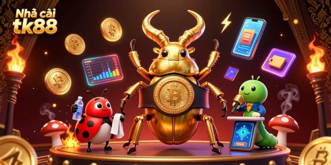 Engage with Nhà cái tk88 for exciting gambling experiences featuring vibrant characters and crypto elements.