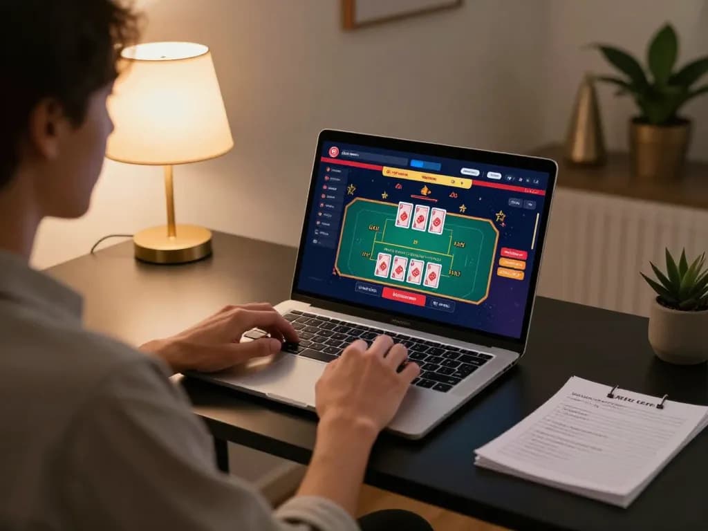Experience thrilling online gaming at RR88 with a player enjoying a live dealer game