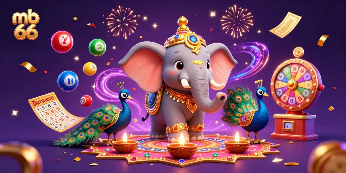 Spin the reels with mb 66, where luck meets vibrant lottery excitement in an enchanting scene.