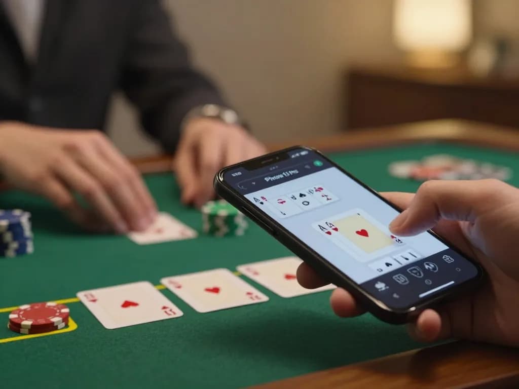 Engaging gameplay experience on 98win vin with virtual blackjack hand being dealt.