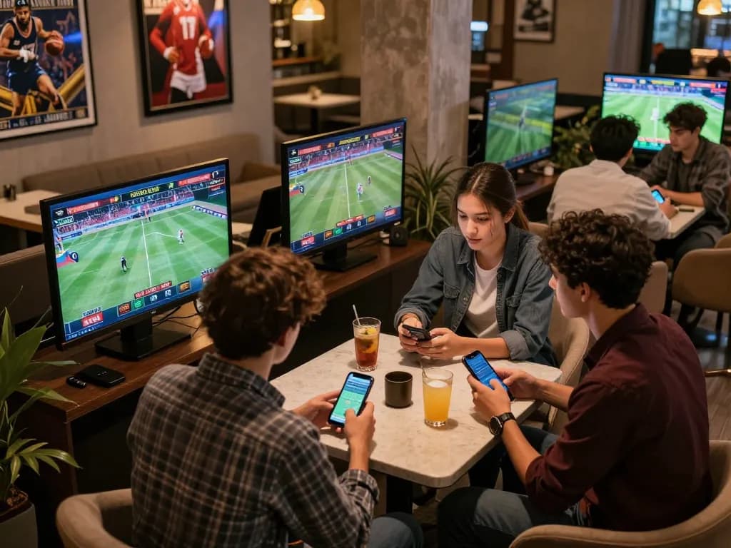Exciting moments at uu88 as bettors engage with live sports on multiple screens.