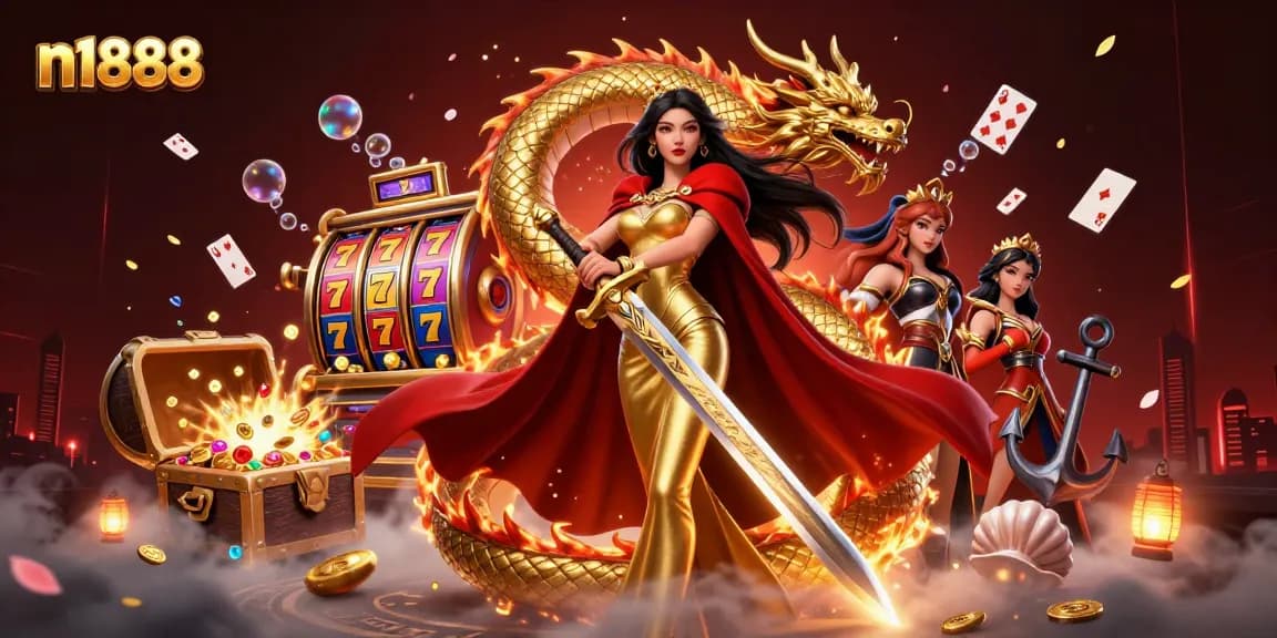 Engage with exciting games at n1888 featuring dynamic slot actions and vibrant casino elements.