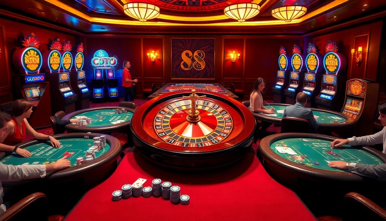 Experience the thrill of go 88 with engaging casino games and vibrant roulette action.