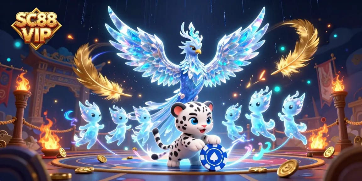 Experience exciting gameplay at SC88 VIP with animated characters and vibrant casino elements.