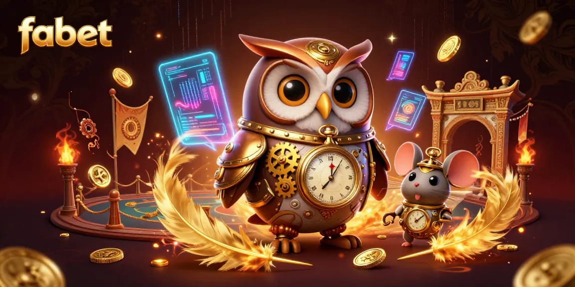 Experience the thrill of fabet with vibrant 3D characters in a rich casino scene.