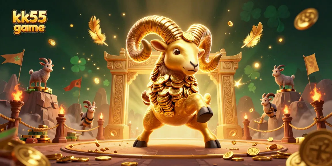 Experience thrilling action with the kk55 game in a dynamic 3D casino illustration.