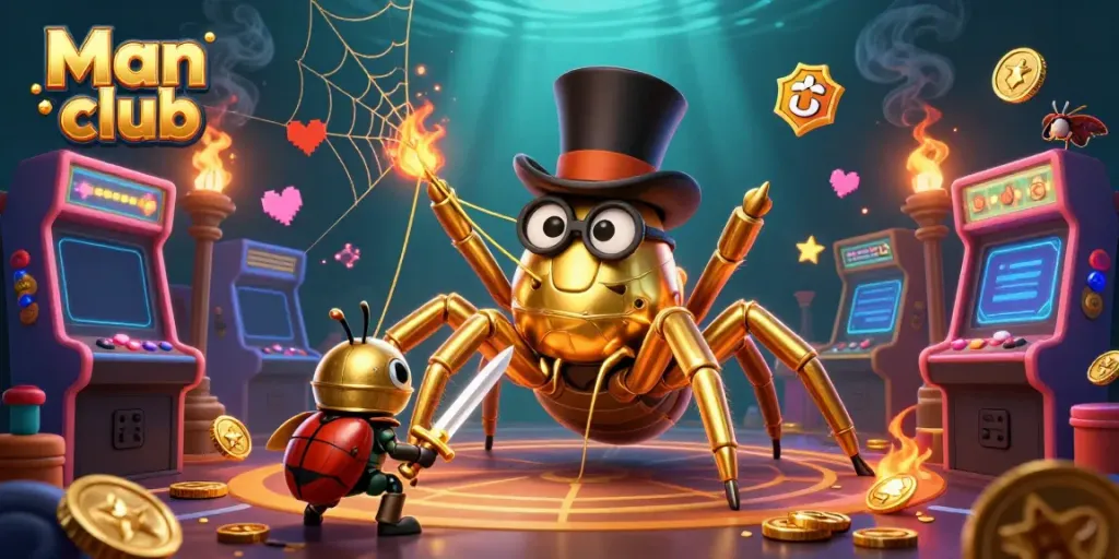 Play engaging games at Man club with dynamic characters and colorful casino elements.