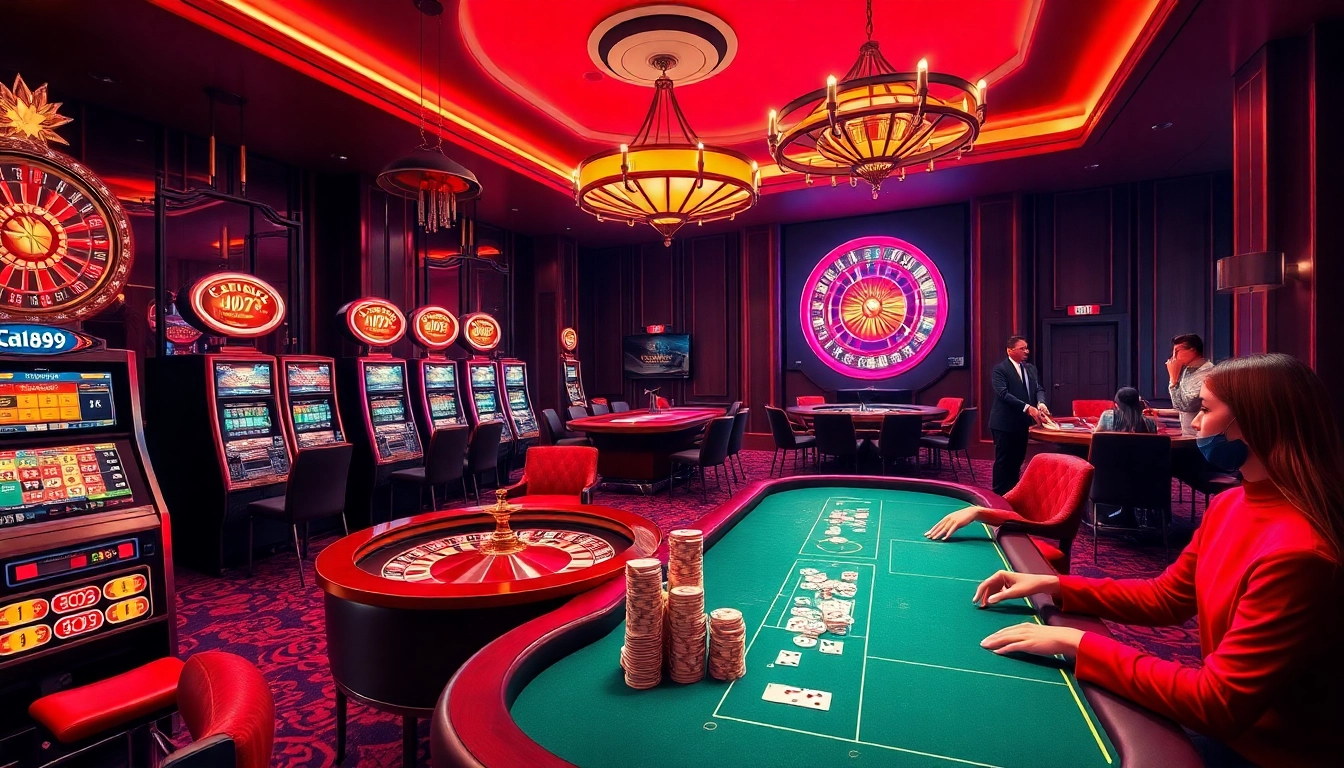 Alo789 players enjoying high-stakes gambling at luxurious casino tables.