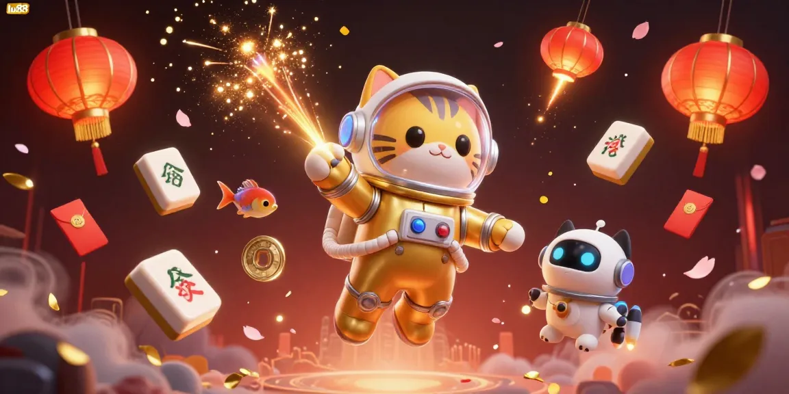 Engage in thrilling gaming at lu88 with captivating 3D casino elements and vibrant characters.