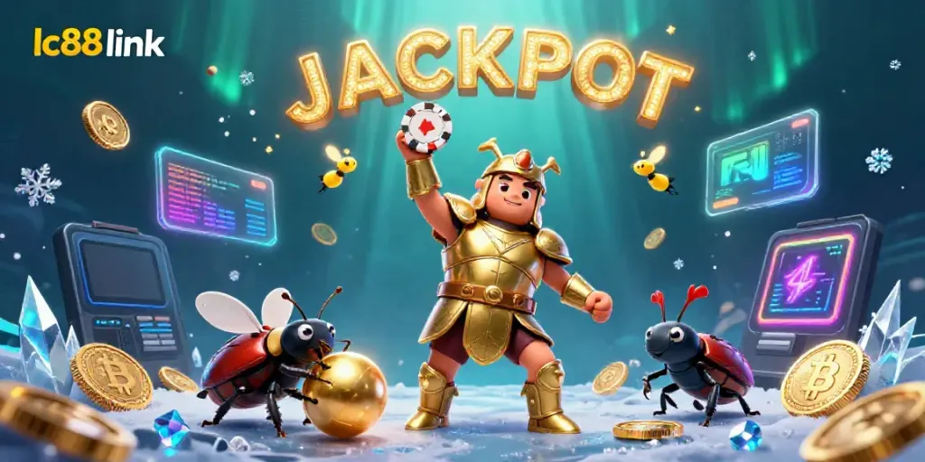 Join the excitement at lc88 link with heroes and coins in a jackpot scene!
