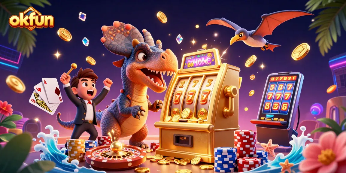 Experience thrilling wins at okfun with dynamic gameplay, oversized jackpots, and vibrant casino graphics.