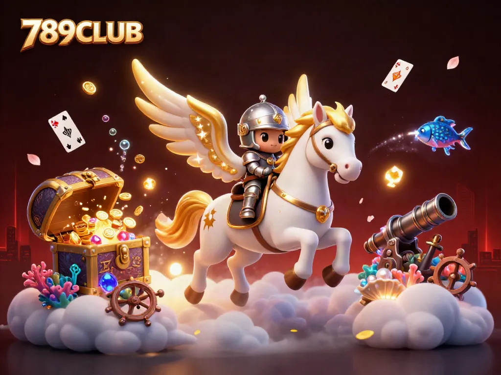 Experience thrilling gameplay with 789CLUB's captivating 3D casino adventure featuring magical elements.