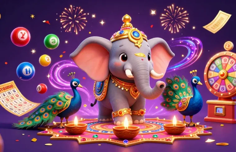 Spin the reels with mb 66, where luck meets vibrant lottery excitement in an enchanting scene.